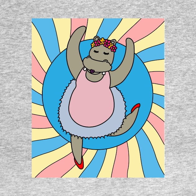 Dancing Ballerina Ballet Hippopotamus by flofin